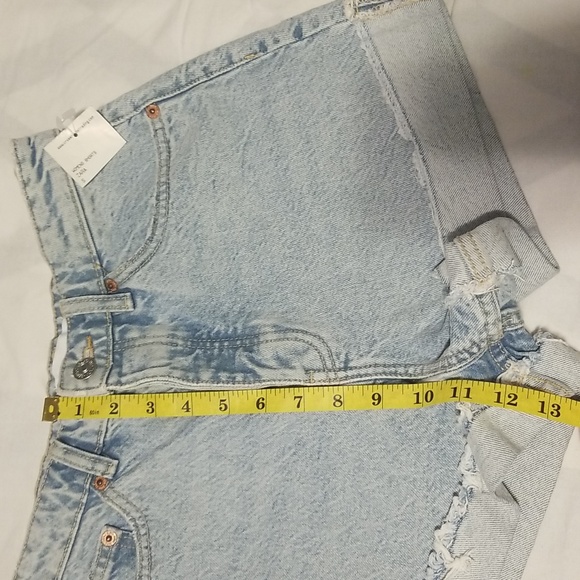 NWT Zara Denim Shorts Women's Size 4 Color Light Blue - Picture 5 of 10